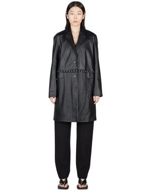 Paris Georgia Basics Single-Breasted Coats - Noir