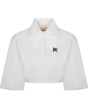 Palm Angels Polo Shirts - White