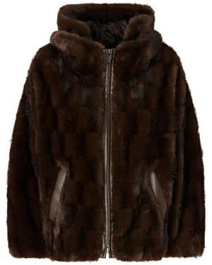 Pinko Faux Fur & Shearling Jackets - Marrone