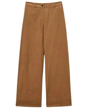 Twinset Broeken ,Bruin ,Katoen Myfo Fluwelen Broek
