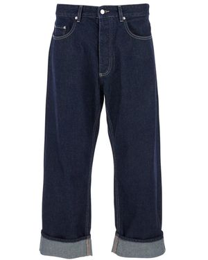 ICON DENIM Cropped Jeans - Blue