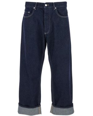 ICON DENIM Cropped Jeans - Blue