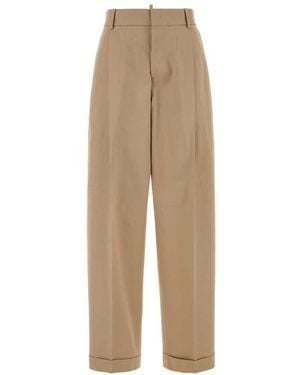 DSquared² Wide Trousers - Natural