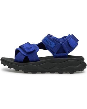 Flower Mountain Flat Sandals - Blue