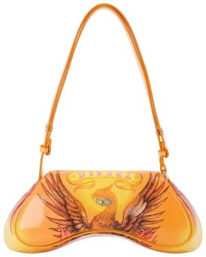 DIESEL Shoulder Bags - Orange
