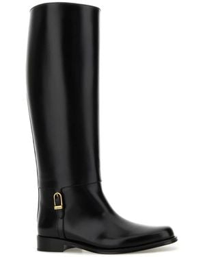 Saint Laurent High Boots - Negro