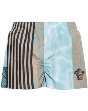 Versace Badmode ,Blauw ,Polyester Geprinte Zwemshorts