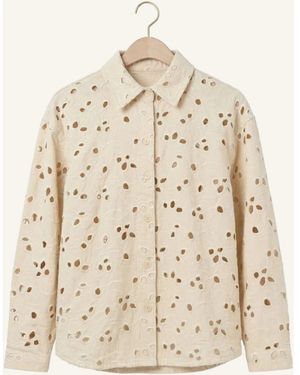 EDITED Overhemden ,Katoen Anisha Shirt - Naturel