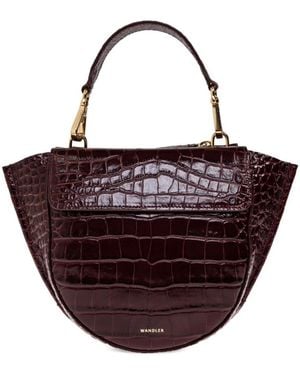 Wandler Bordeaux Schoudertas Luxe Stijlvol Accessoire - Rood