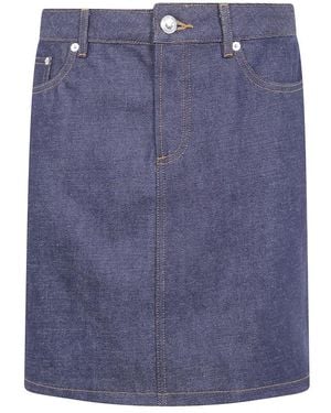 A.P.C. Rokken ,Blauw ,Denim Denim Skirts