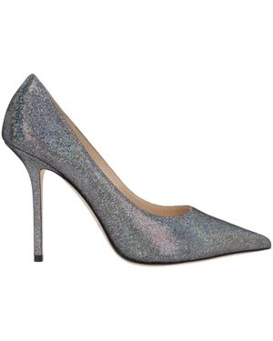 Jimmy Choo Metallic Love Stiletto Schuhe - Grau