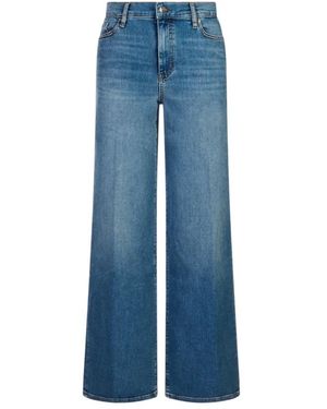 FRAME Wide Jeans - Azul