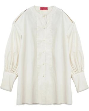Thelatest Shirt Met Lange Mouwen - Wit