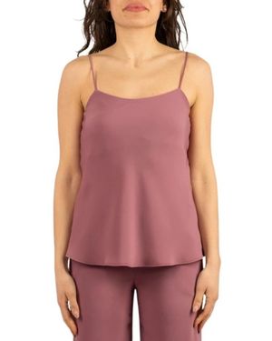 Herno Sleeveless Tops - Morado