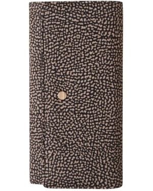 Borbonese Grote Portemonnee - Bruin