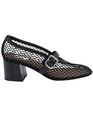 Alaïa Schoenen ,Zwart ,Leer Pumps 55 Fishnet