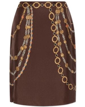 Versace Midi Skirts - Brown