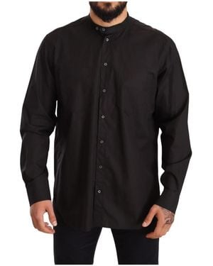Dolce & Gabbana Elegant 100% Cotton Shirt - Black