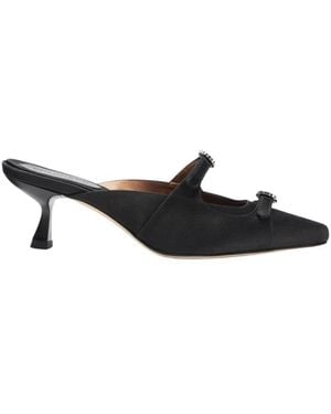 SCAROSSO Heeled Mules - Negro