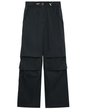 Halfboy Broeken ,Zwart ,Katoen Donkerblauwe Parachute Broek