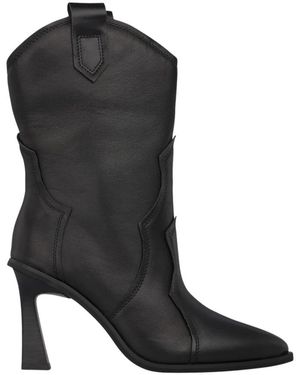Alma En Pena. Cowboy & Biker Boots - Black