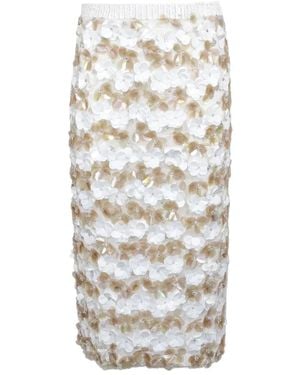 P.A.R.O.S.H. Midi Skirts - White