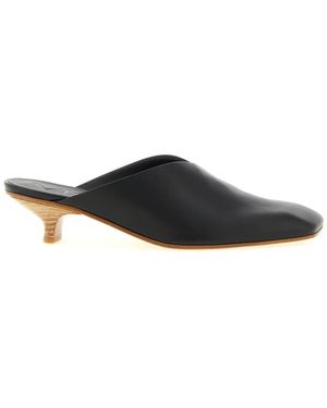 Vicini Heeled Mules - Negro