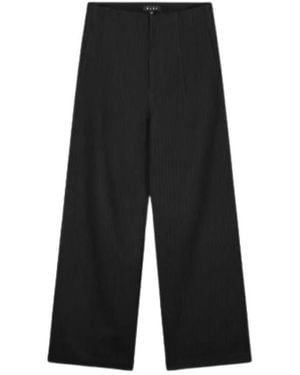 OLAF HUSSEIN Wide Trousers - Nero