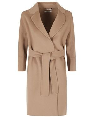 Max Mara Belted Coats - Neutro