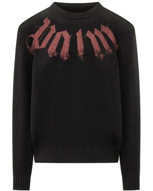 Palm Angels Round-Neck Knitwear - Noir