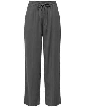 Jacqueline De Yong Straight Pants - Gray