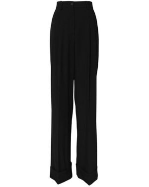 Dolce & Gabbana Wide Trousers - Noir