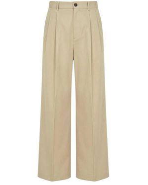 Jil Sander Wide Trousers - Natural