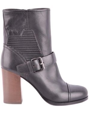 Car Shoe Ankle Boots - Gray