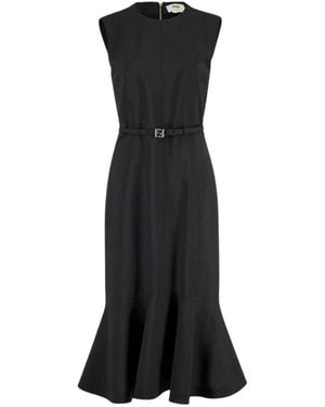 Fendi Midi Dresses - Black