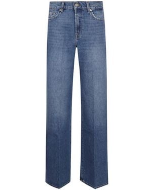 7 For All Mankind Straight Jeans - Blauw