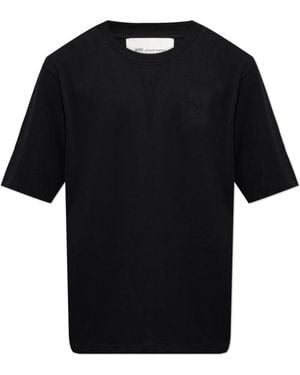 Ami Paris T-Shirts - Negro