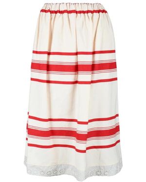 Semicouture Midi Skirts - Rojo