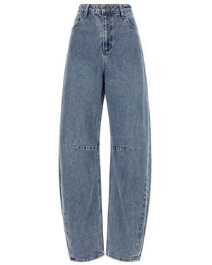 Self-Portrait Loose Fit Jeans - Blue