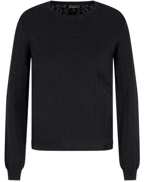 ARMANI EXCHANGE Round-Neck Knitwear - Blue