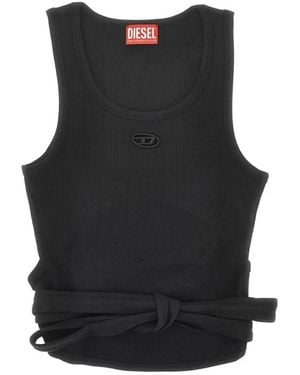 DIESEL Tops ,Zwart ,Canoe Top