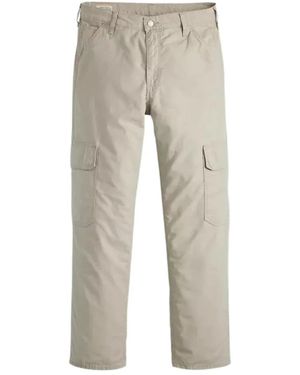 Levi's Lockere, Gerade Cargo-Twill-Hose - Grau