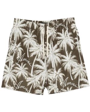 Amiri Badeshorts Mit Palmenprint - Mehrfarbig