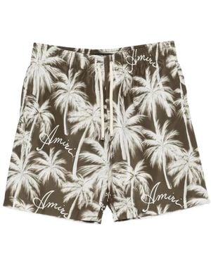 Amiri Badmode ,Veelkleurig ,Polyester Zwemshorts Met Palmafdruk - Meerkleurig