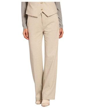 Mason's Gestreifte straight chino hose - Natur