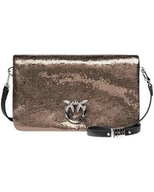 Pinko Love Bag Click Soft Horizontal M - Braun