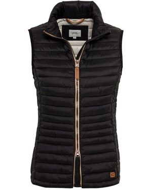 Camel Active Steppweste Aus 100% Recyceltem Material - Schwarz