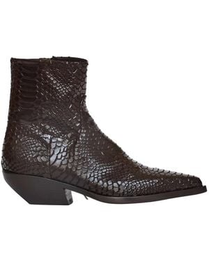 Elena Iachi Cowboy & Biker Boots - Brown