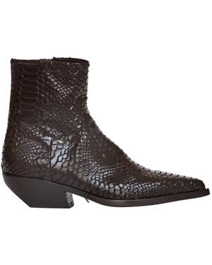 Elena Iachi Cowboy Boots - Marron