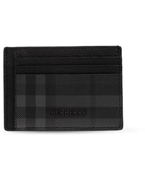 Burberry Accessoires ,Zwart ,Kaarthouder Met Logo